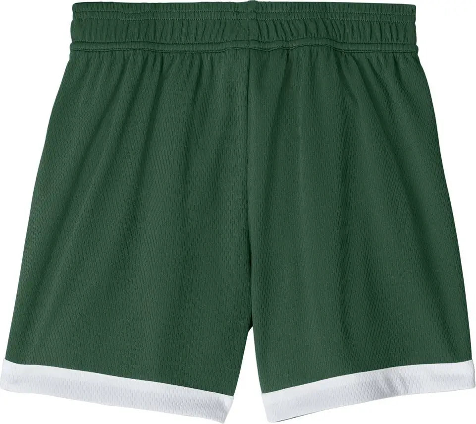Sport-tek Yst901 Youth Rival Basketball 5’’ Short - Forest Green White