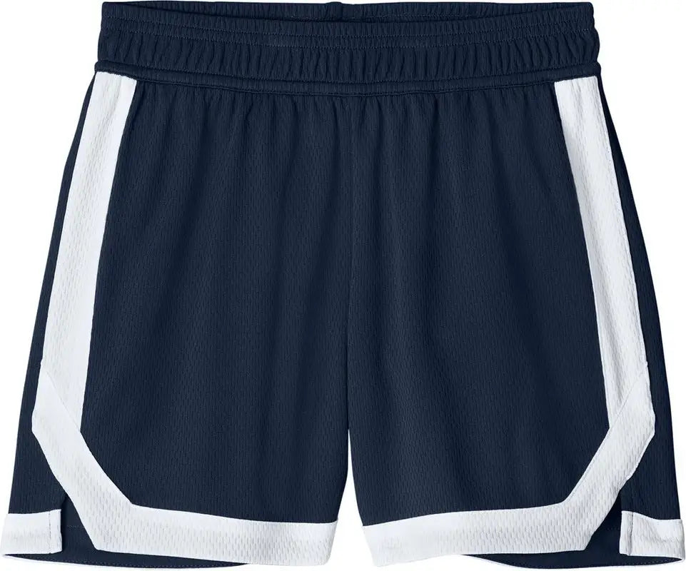 Sport-tek Yst901 Youth Rival Basketball 5’’ Short - True Navy White