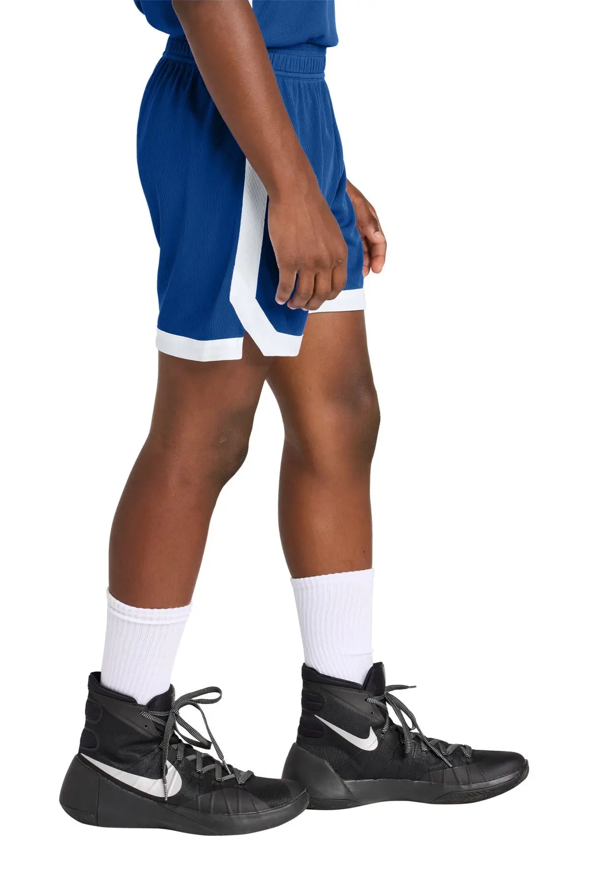 Sport-tek Yst901 Youth Rival Basketball 5’’ Short - True Royal White