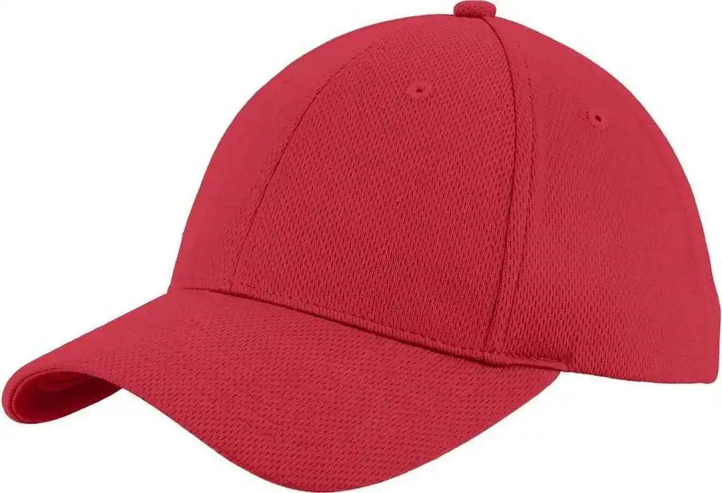 Sport-tek Ystc26 Youth Posicharge Racermesh Cap - True Red - one Size Fits Most