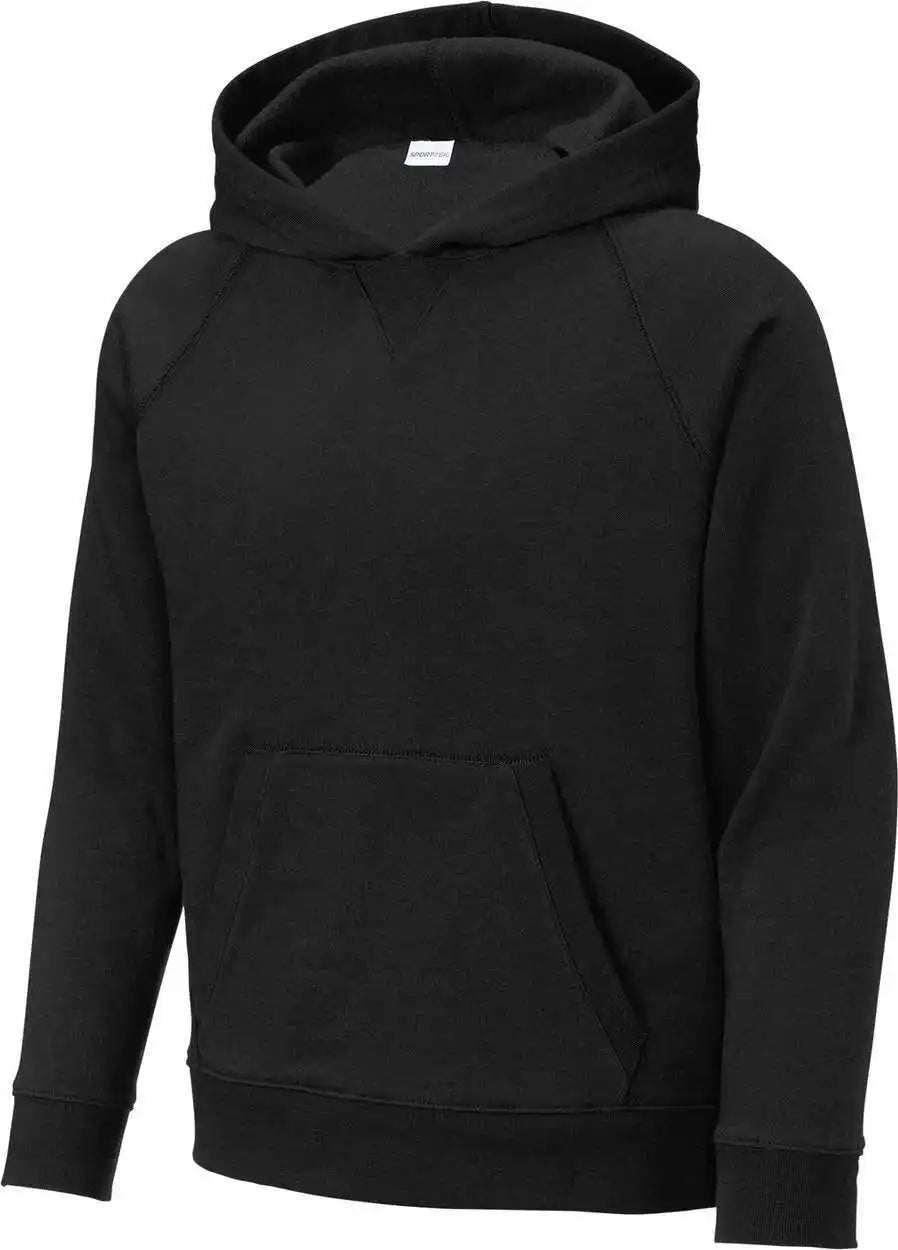 Sport-tek Ystf200 Youth Drive Fleece Pullover Hoodie - Black