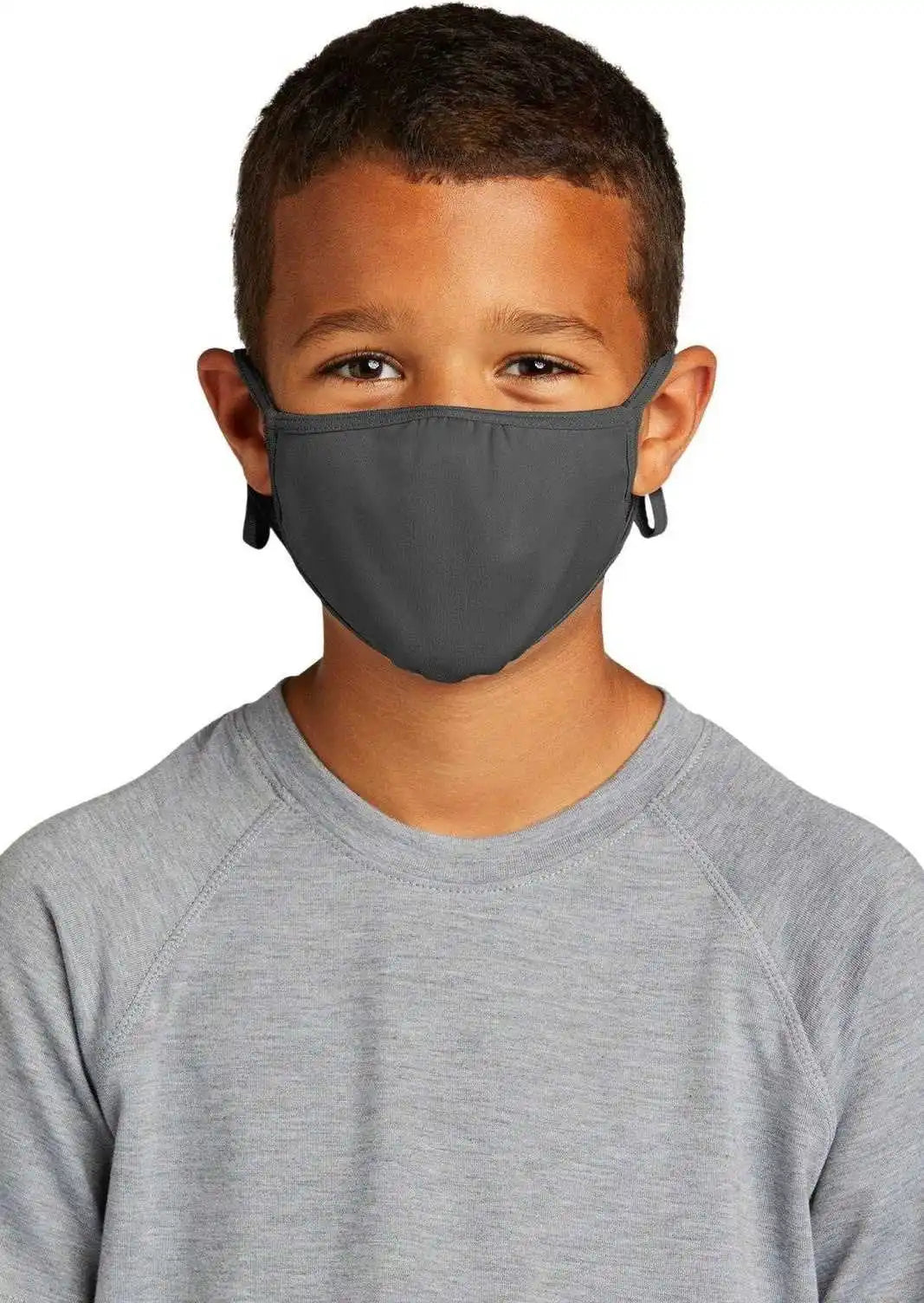 Sport-tek Ystmsk350 Youth Posicharge Competitor Face Mask (5 Pack) - Iron Gray - Dark / S/m
