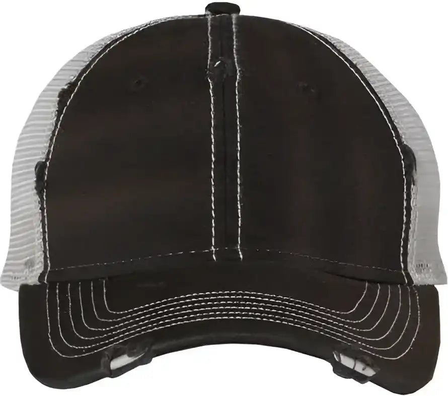 Sportsman 3150 Bounty Dirty Washed Mesh Back Cap Black Silver Gray / 6 5/8’’ 7 3/8’’