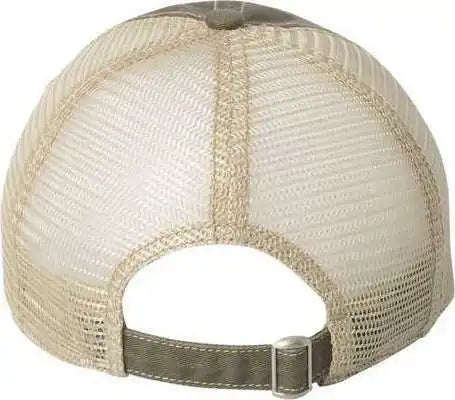 Sportsman 3150 Bounty Dirty Washed Mesh Back Cap Olive Khaki / 6 5/8’’ 7 3/8’’