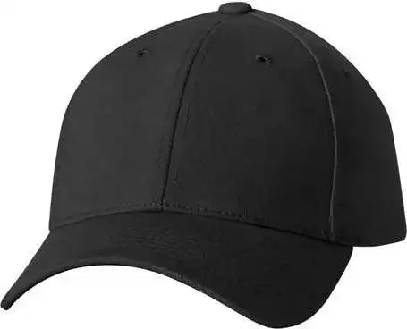 Sportsman 9910 Heavy Brushed Twill Structured Cap - Black - 6 5/8’’ - 7 3/8’’