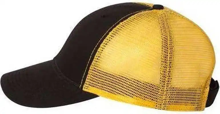 Sportsman Ah80 Bio-washed Trucker Cap - Black Gold - 6 5/8’’ - 7 3/8’’