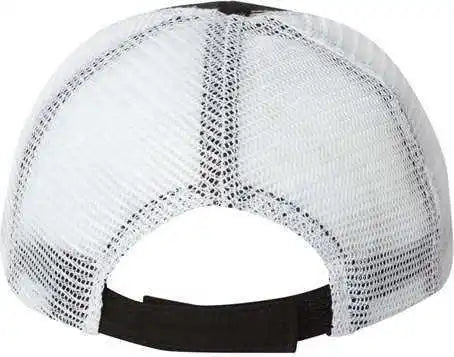 Sportsman Ah80 Bio-washed Trucker Cap - Black White - 6 5/8’’ - 7 3/8’’