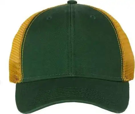 Sportsman Ah80 Bio-washed Trucker Cap - Dark Green Gold - Forest / 6 5/8’’ - 7 3/8’’