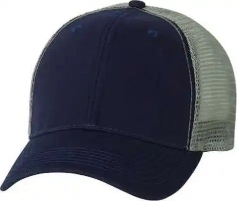 Sportsman Ah80 Bio-washed Trucker Cap - Navy Grey - Gray / 6 5/8’’ - 7 3/8’’