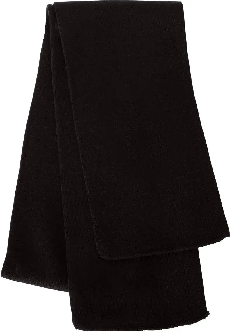 Sportsman Sp04 Knit Scarf - Black - one Size Fits Most