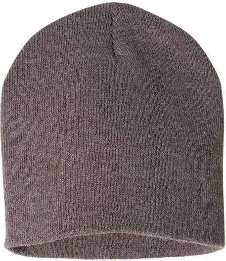 Sportsman Sp08 8’’ Knit Beanie - Heather Brown - one Size Fits Most