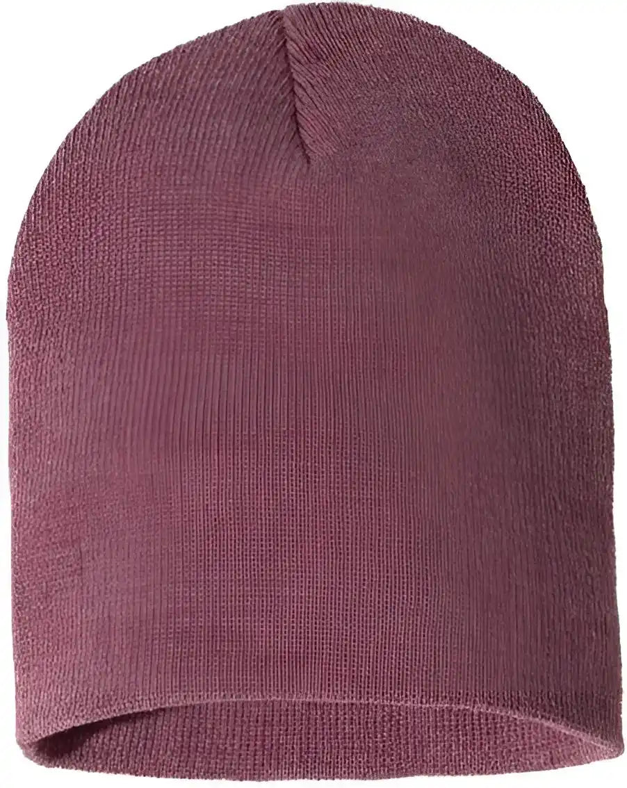 Sportsman Sp08 8’’ Knit Beanie - Heather Cardinal - one Size Fits Most