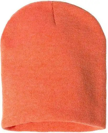 Sportsman Sp08 8’’ Knit Beanie - Heather Orange - one Size Fits Most