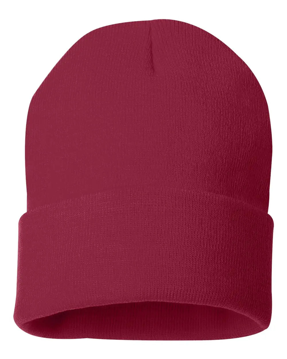 Sportsman Sp12 12’’ Solid Cuffed Beanie - Cardinal - one Size Fits Most