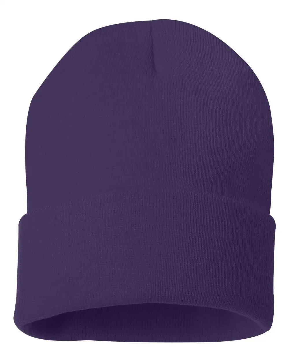Sportsman Sp12 12’’ Solid Cuffed Beanie - Purple - one Size Fits Most