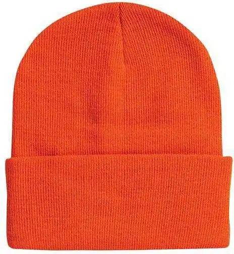 Sportsman Sp12 Solid 12’’ Cuffed Beanie - Blaze Orange - one Size Fits Most