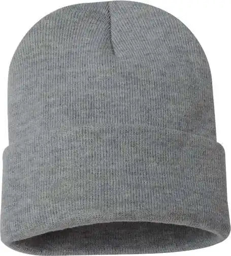 Sportsman Sp12 Solid 12’’ Cuffed Beanie - Dark Heather Grey - Gray / one Size Fits Most
