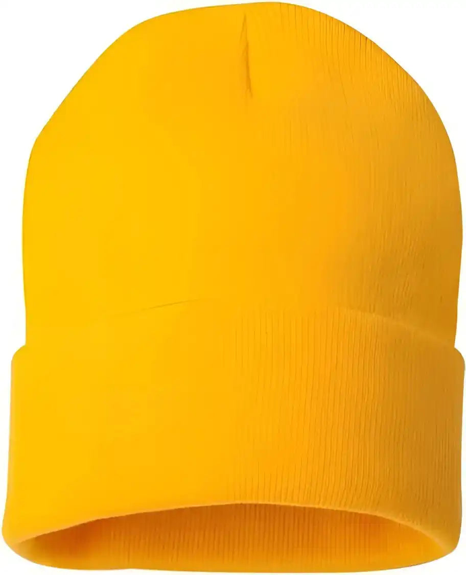 Sportsman Sp12 Solid 12’’ Cuffed Beanie Gold / one Size Fits Most