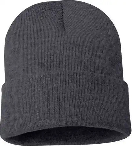 Sportsman Sp12 Solid 12’’ Cuffed Beanie - Heather Charcoal - Dark Gray / one Size Fits Most
