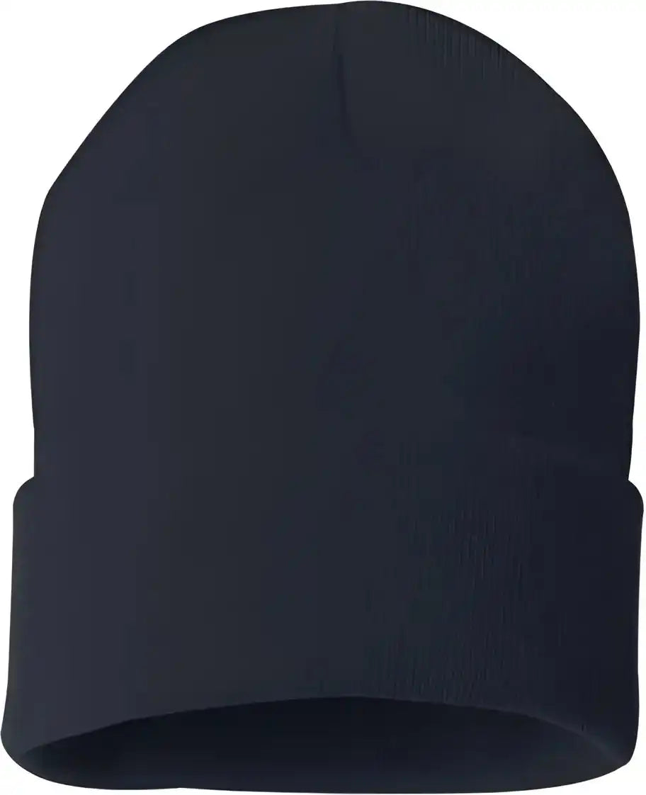 Sportsman Sp12 Solid 12’’ Cuffed Beanie Navy / one Size Fits Most