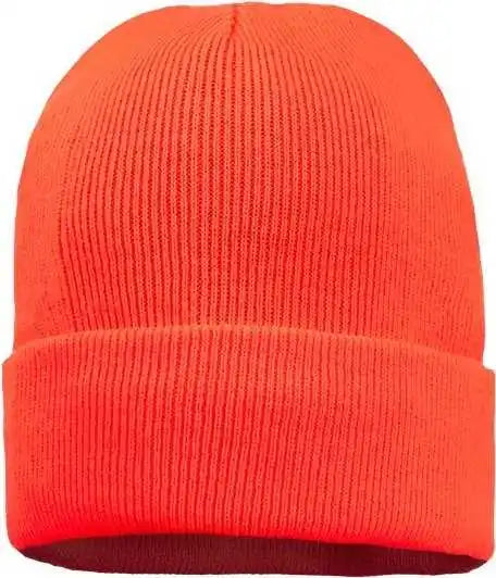 Sportsman Sp12fl 12’’ Fleece Lined Cuffed Beanie - Blaze Orange - one Size Fits Most