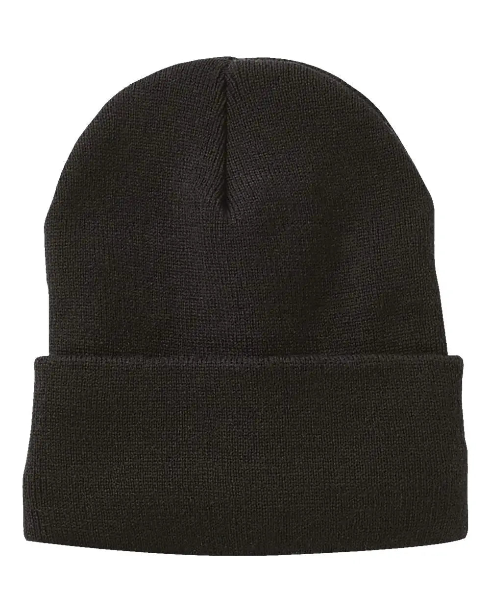 Sportsman Sp12jl 12’’ Jersey Lined Cuffed Beanie - Black - one Size Fits Most