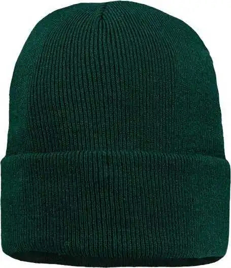 Sportsman Sp12jl 12’’ Jersey Lined Cuffed Beanie - Forest Green - one Size Fits Most