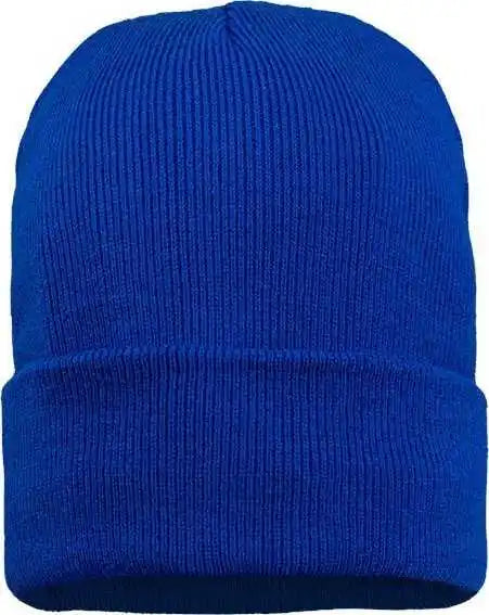 Sportsman Sp12jl 12’’ Jersey Lined Cuffed Beanie - Royal - one Size Fits Most
