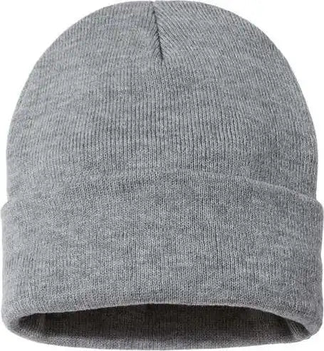 Sportsman Sp12jl Jersey Lined 12’’ Cuffed Beanie - Heather Grey - Gray / one Size Fits Most