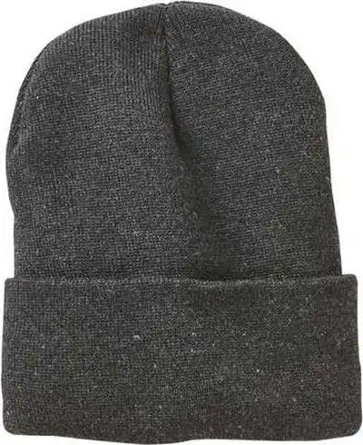 Sportsman Sp12sl Sherpa Lined 12’’ Cuffed Beanie - Heather Charcoal - Dark Gray / one Size Fits Most