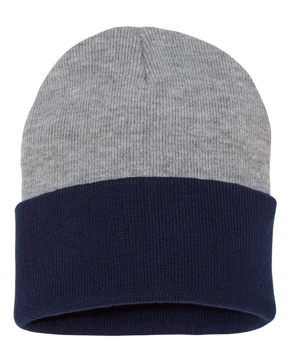 Sportsman Sp12t 12’’ Color Blocked Cuffed Beanie - Heather Navy