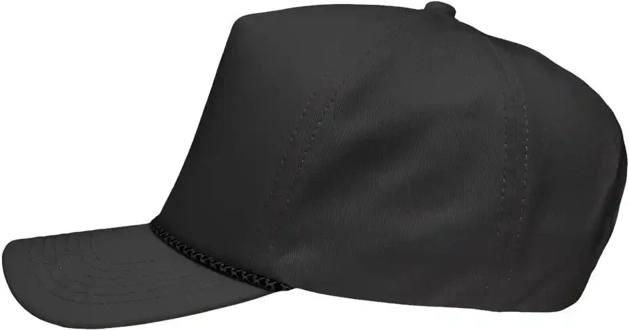 Sportsman Sp1300 Five-panel Rope Heritage Fit Cap - Charcoal - Dark Gray / one Size Fits Most
