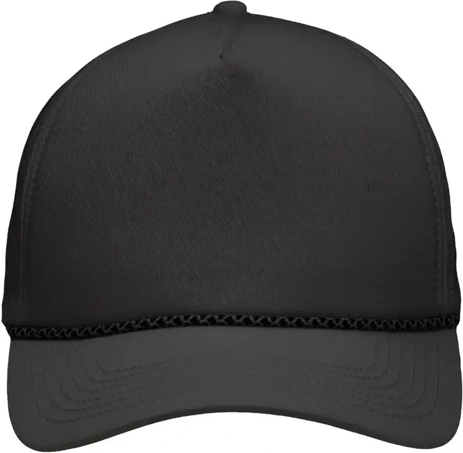 Sportsman Sp1300 Five-panel Rope Heritage Fit Cap - Charcoal