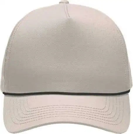 Sportsman Sp1300 Five-panel Rope Heritage Fit Cap - Khaki - one Size Fits Most