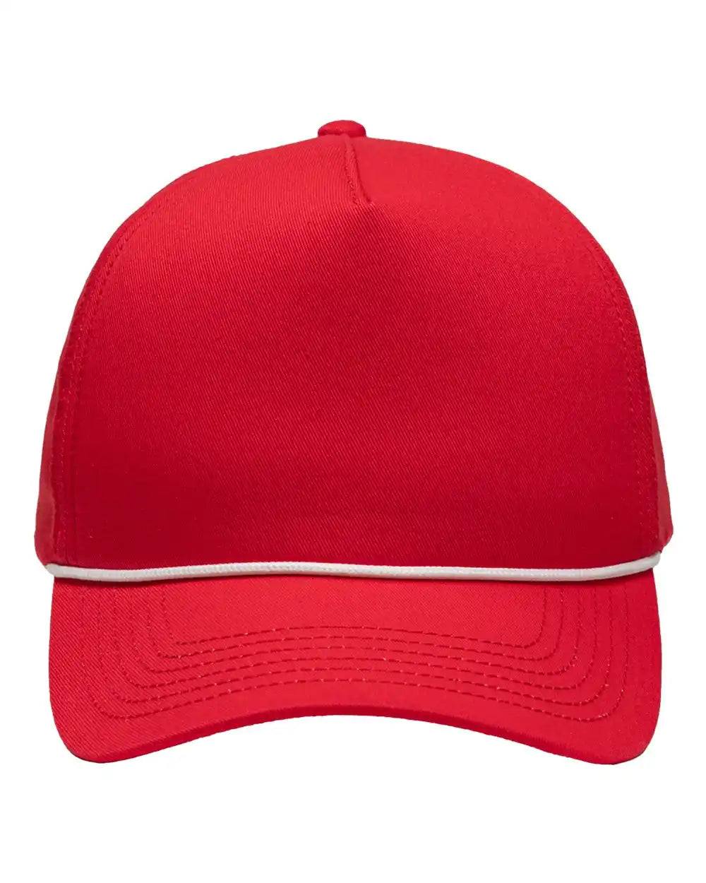 Sportsman Sp1300 Five-panel Rope Heritage Fit Cap - Red - Adjustable