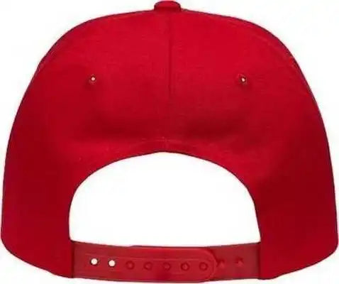 Sportsman Sp1400 Lo-pro Solid Back Traditional Trucker Cap - Red - one Size Fits Most
