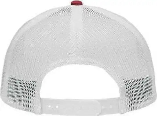 Sportsman Sp1450 Traditional Lo-pro Mesh Back Trucker Fit Cap - Cardinal White - one Size Fits Most