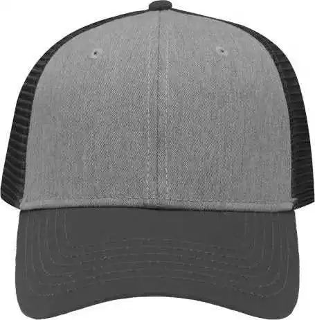 Sportsman Sp1450 Traditional Lo-pro Mesh Back Trucker Fit Cap - Heather Gray Charcoal - Dark / one Size Fits Most