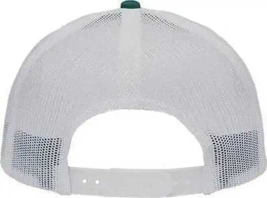 Sportsman Sp1450 Traditional Lo-pro Mesh Back Trucker Fit Cap - Forest Green White - one Size Fits Most