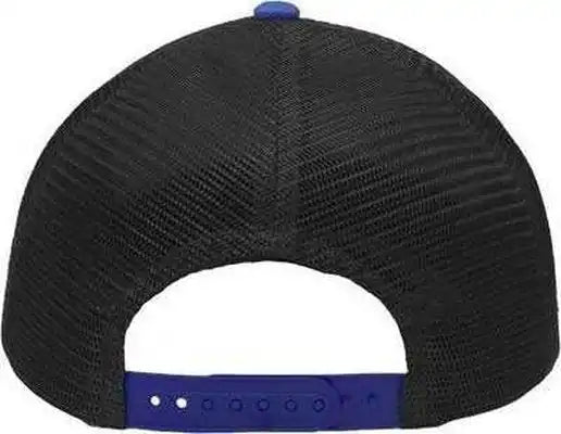 Sportsman Sp1450 Traditional Lo-pro Mesh Back Trucker Fit Cap - Heather Gray Charcoal Royal - Dark / one Size Fits Most