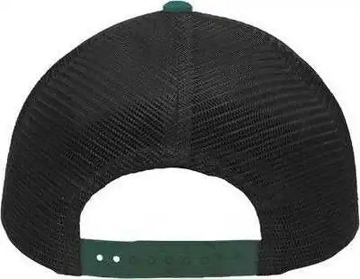 Sportsman Sp1450 Traditional Lo-pro Mesh Back Trucker Fit Cap - Heather Gray Charcoal Forest Green - Dark / one Size