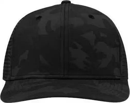 Sportsman Sp1450 Traditional Lo-pro Mesh Back Trucker Fit Cap - Black Camo - one Size Fits Most