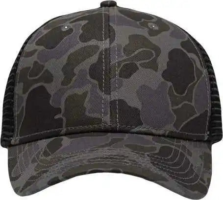 Sportsman Sp1450 Traditional Lo-pro Mesh Back Trucker Fit Cap - Black Duck Camo - one Size Fits Most