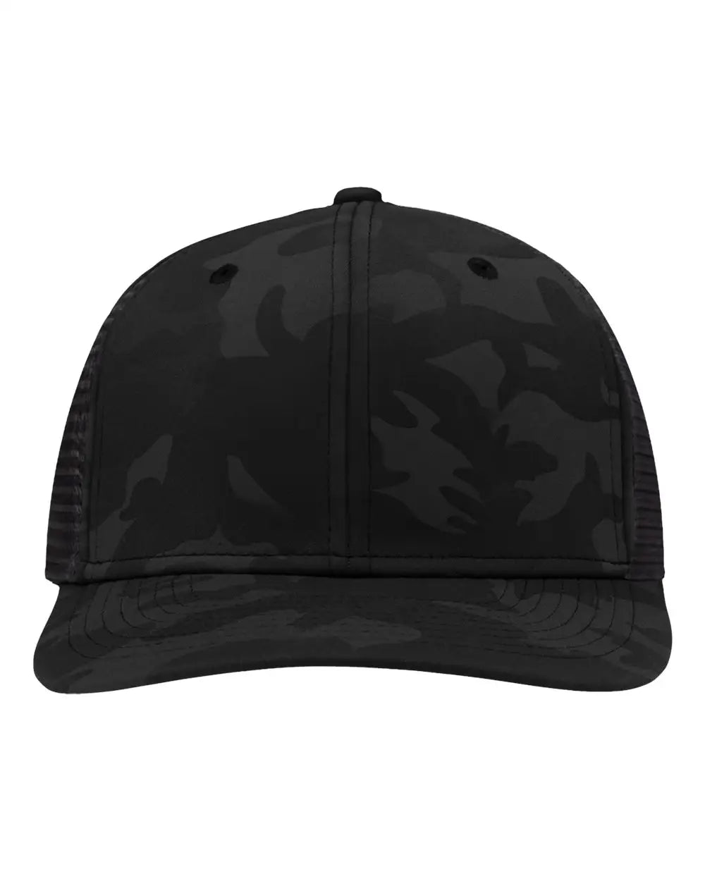 Sportsman Sp1450 Traditional Lo-pro Mesh Back Trucker Fit Cap - Black Camo - one Size Fits Most