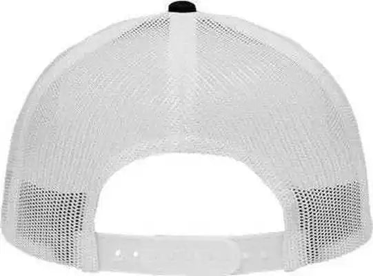 Sportsman Sp1450 Traditional Lo-pro Mesh Back Trucker Fit Cap - Black White - one Size Fits Most