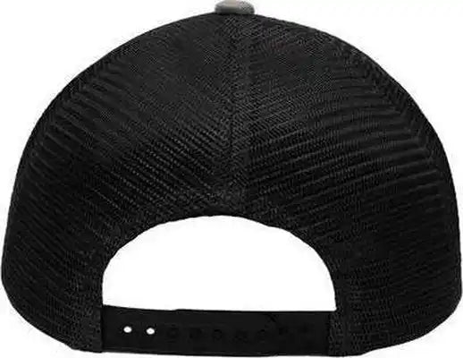Sportsman Sp1450 Traditional Lo-pro Mesh Back Trucker Fit Cap - Gray Black - one Size Fits Most