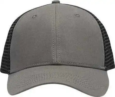 Sportsman Sp1450 Traditional Lo-pro Mesh Back Trucker Fit Cap - Gray Black - one Size Fits Most