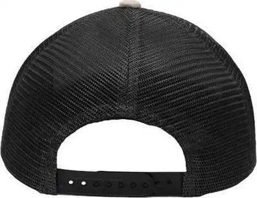 Sportsman Sp1450 Traditional Lo-pro Mesh Back Trucker Fit Cap - Khaki Black - one Size Fits Most