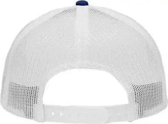 Sportsman Sp1450 Traditional Lo-pro Mesh Back Trucker Fit Cap - Royal White - one Size Fits Most