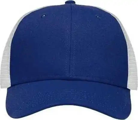 Sportsman Sp1450 Traditional Lo-pro Mesh Back Trucker Fit Cap - Royal White - one Size Fits Most